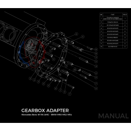 Kit embrayage Race stage 3 conversion moteur Mercedes-Benz M156 boite BMW M57N HGD JGA 2