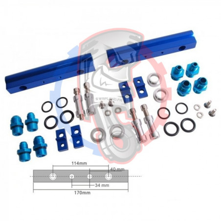 Rampe injection aluminium Subaru gros débit - SWAPLAND -