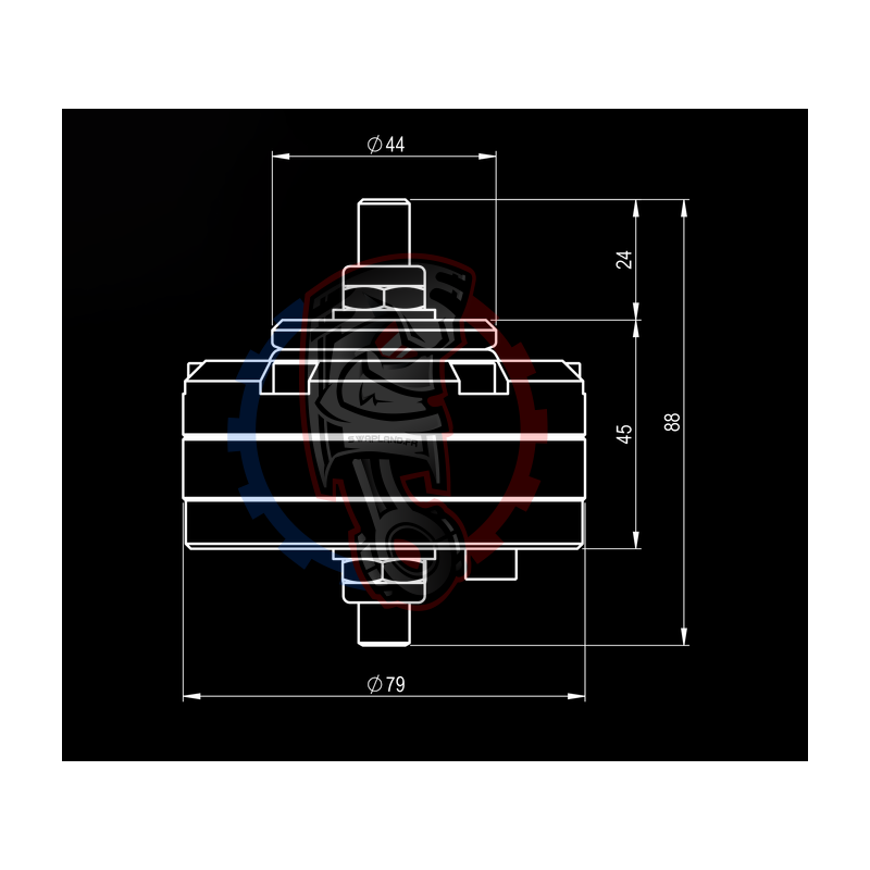 Support moteur universel en polyuréthane 70 ShA - Swapland -