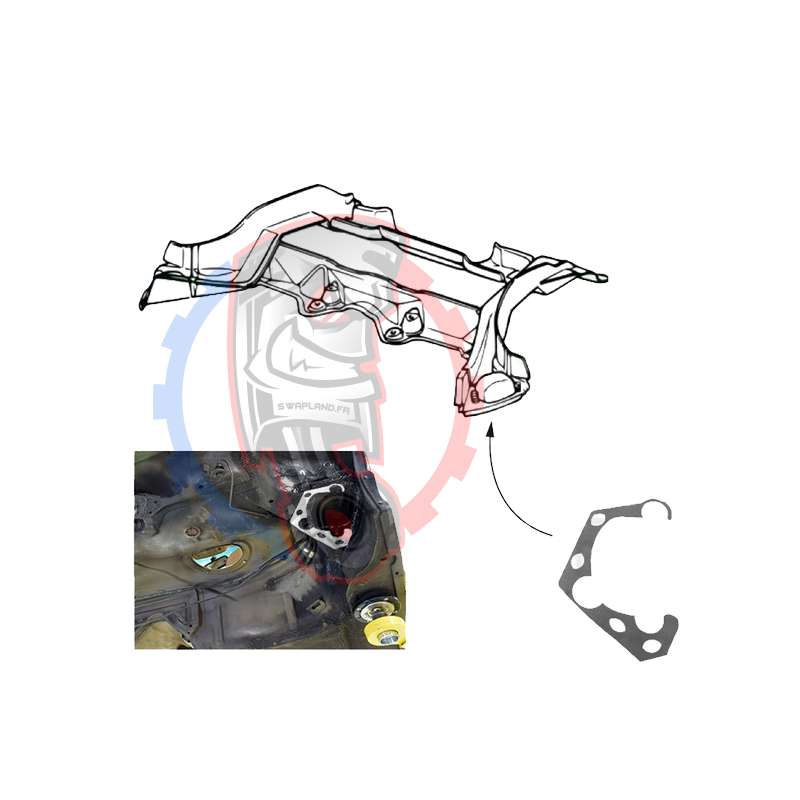 Plaques de renfort sous chassis arrière BMW E36 - Swapland -