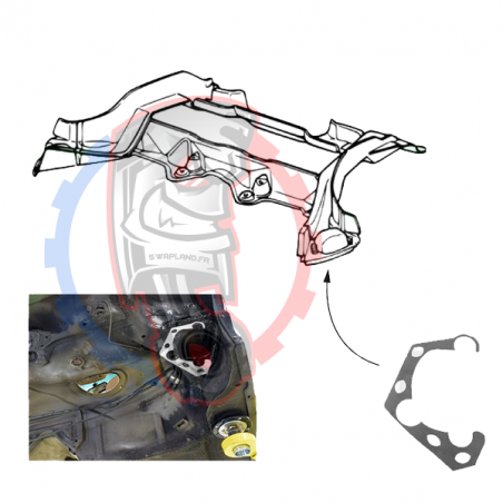 Plaques de renfort sous chassis arrière BMW E36 - Swapland -