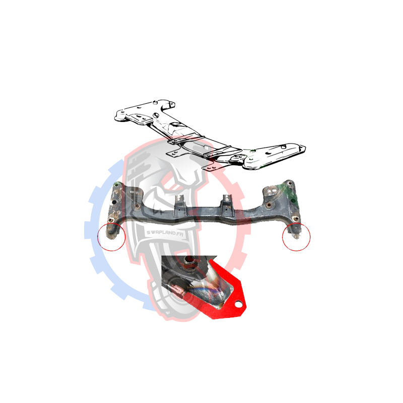 Plaques de renfort sous chassis arrière BMW E30 - Swapland -