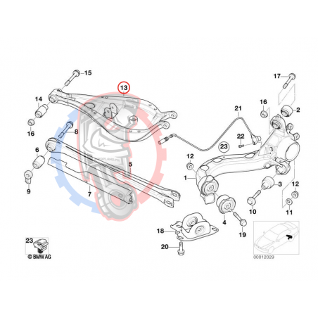 Bras carrossage arrière réglable BMW E36 E46 Uniball - Swapland -