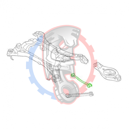 Kit Bras arrière réglable Nissan 350Z Uniball fluro bleu- Swapland -