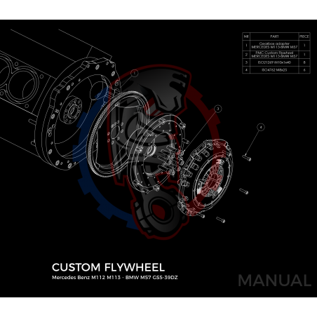 Kit embrayage Race Stage 1 conversion moteur Mercedes M112 M113 M113K boite BMW M50 S50 M52 S52 M54