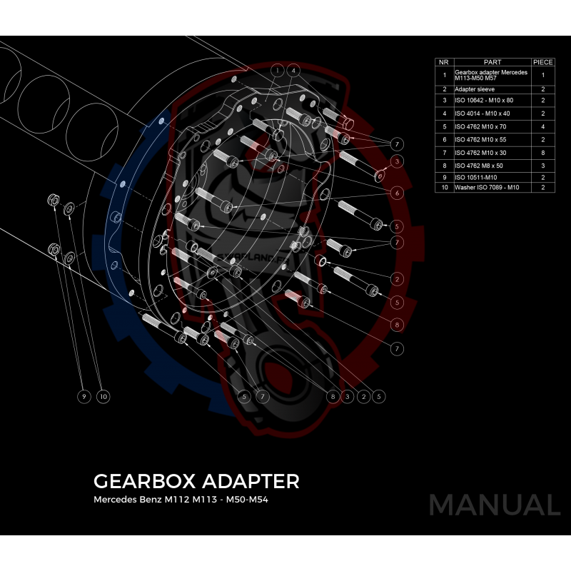 Kit embrayage Race Stage 1 Mercedes-Benz M112 M113 M113K boite BMW M57 / E46 S54 M3 - 240mm