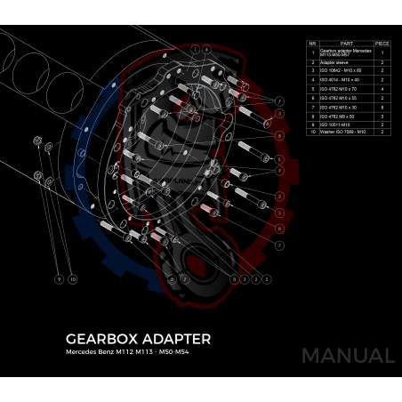 Kit embrayage Race Stage 1 Mercedes-Benz M112 M113 M113K boite BMW M57 / E46 S54 M3 - 240mm