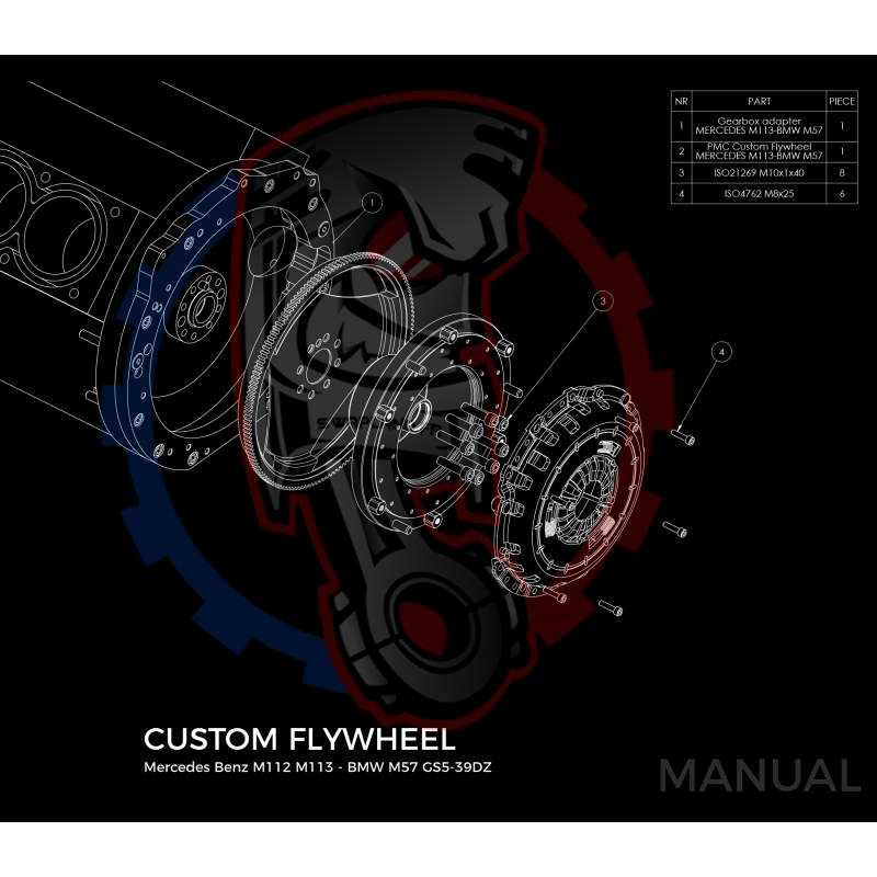 Kit embrayage Race Stage 1 Mercedes-Benz M112 M113 M113K boite BMW M57 / E46 S54 M3 - 240mm