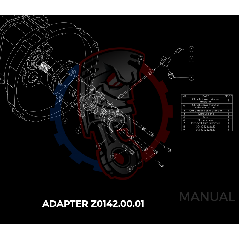 Kit embrayage Stage 1 conversion moteur Honda K20 K24 boite Mazda RX-8 6-speed - 240mm