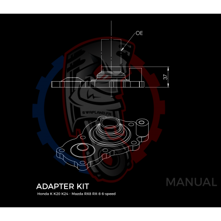 Kit embrayage Stage 1 conversion moteur Honda K20 K24 boite Mazda RX-8 6-speed - 240mm