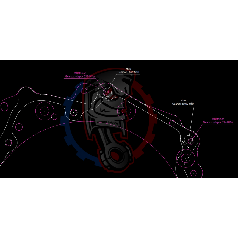 Kit embrayage Race Stage 1 conversion moteur Honda K20 K24 boite BMW M57 / E46 S54 M3 - 240mm