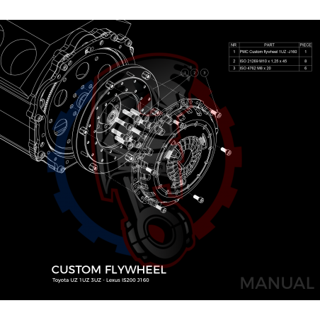 Kit embrayage stage 1 conversion moteur Toyota Lexus V8 UZ 1UZ 3UZ boite Toyota Altezza / Lexus IS200