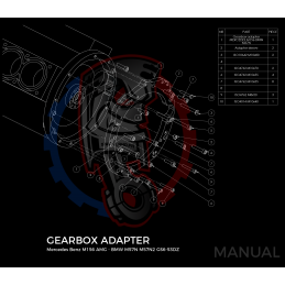 Kit embrayage Race Stage 1 conversion moteur Mercedes-Benz V8 M156 AMG boite BMW M57N2 6-speed HGD JGA - 240mm 2