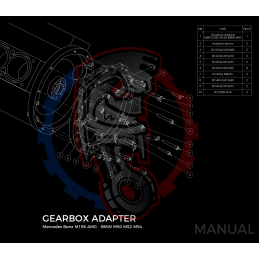 Kit embrayage Race Stage 1 conversion moteur Mercedes-Benz V8 M156 AMG boite de vitesse BMW M50 S50 M52 S52 M54 2