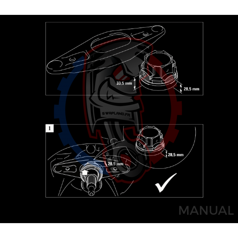 Kit embrayage stage 1 pour moteur BMW V8 M62 boite BMW E60 M57N2 6-speed HGD JGA - 240mm