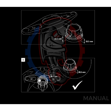 Kit embrayage stage 1 pour moteur BMW V8 M62 boite BMW E60 M57N2 6-speed HGD JGA - 240mm
