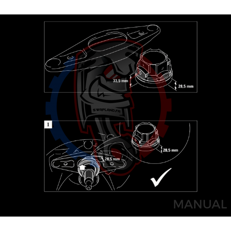 Kit embrayage Race Stage 1 conversion moteur BMW M62 boite BMW M57N HGU HGK - 240mm