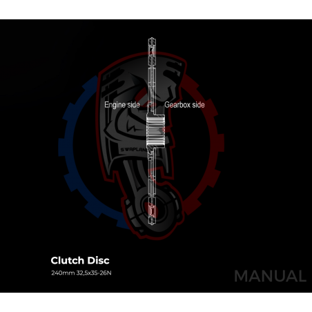 Kit embrayage Race Stage 1 conversion moteur BMW M62 boite BMW M57N HGU HGK - 240mm