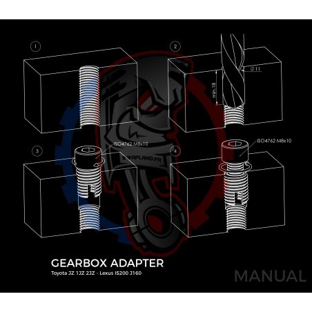 Kit embrayage stage 1 conversion moteur Toyota Toyota JZ 1JZ 2JZ boite Toyota Altezza / Lexus IS200 J160 Aisin AZ6 1ere gen