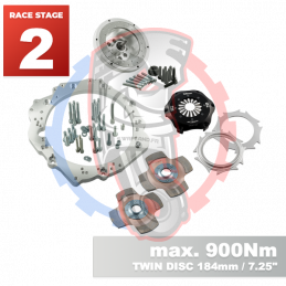Kit embrayage Race stage 2 conversion moteur Toyota JZ boite BMW M57N HGU HGK / N54 - 184mm