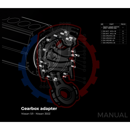 Kit embrayage stage 2 conversion moteur Nissan SR20 SR20DE SR20DET 200SX boite Nissan Nissan 350Z Z33 370Z Z34 CD009 - 250m