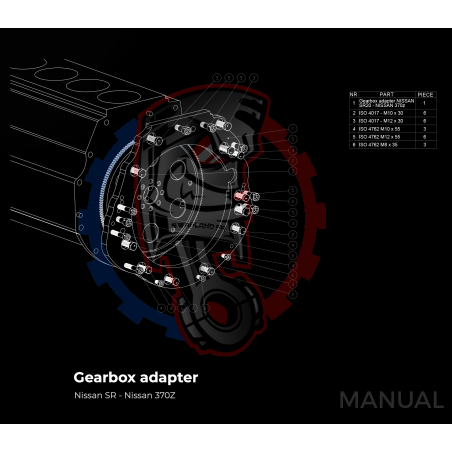 Kit embrayage stage 2 conversion moteur Nissan SR20 SR20DE SR20DET 200SX boite Nissan Nissan 350Z Z33 370Z Z34 CD009 - 250m