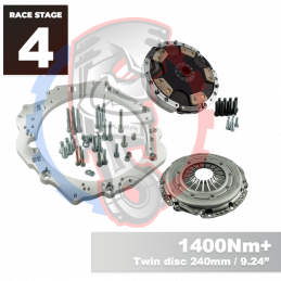 Kit embrayage Race stage conversion moteur Toyota JZ boite BMW M57N HGD JGA - 240mm