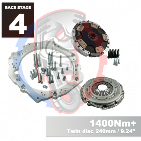 Kit embrayage Race stage conversion moteur Toyota JZ boite BMW M57N HGD JGA - 240mm