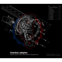 Kit embrayage Race stage conversion moteur Toyota JZ boite BMW M57N HGD JGA - 240mm 2
