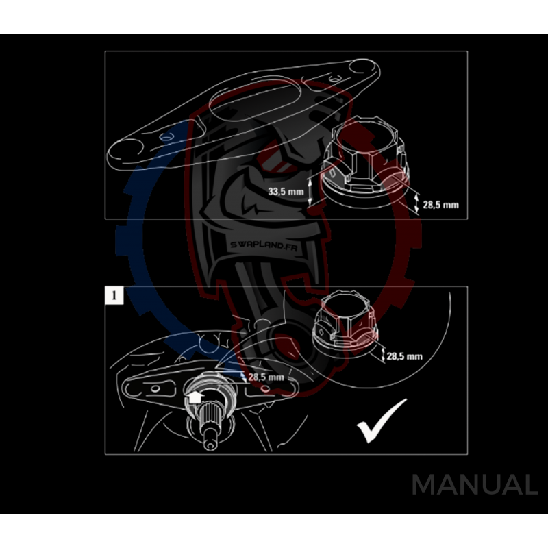 Kit embrayage Race Stage 1 conversion moteur Nissan SR SR20 SR20DE SR20DET boite BMW M57N M57N2 6-speed HGD JGA HGA - 240mm