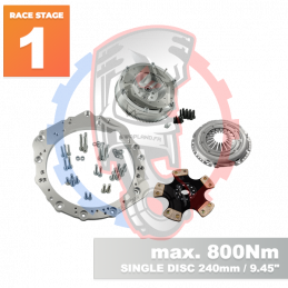 Kit embrayage Race Stage 1 conversion moteur Nissan SR SR20 SR20DE SR20DET boite BMW M57N M57N2 6-speed HGD JGA HGA - 240mm