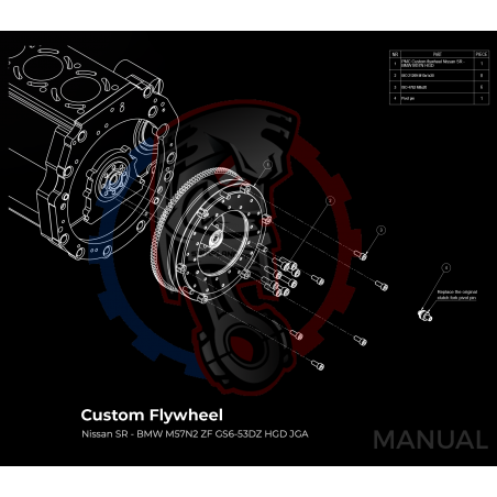 Kit embrayage Race Stage 1 Nissan SR SR20 SR20DE SR20DET boite BMW M57N2 6-speed HGU HGK / N54 - 240mm
