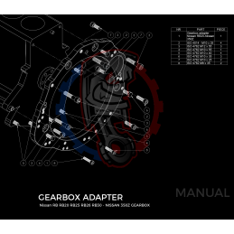 Kit embrayage Stage 1 conversion moteur Nissan RB RB20 RB25 RBB6 RB30 boite Nissan 350Z Z33 370Z Z34 CD009 - 250mm 2