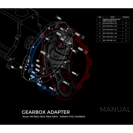 Kit embrayage Stage 1 conversion moteur Nissan RB RB20 RB25 RBB6 RB30 boite Nissan 350Z Z33 370Z Z34 CD009 - 250mm