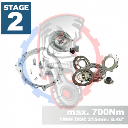 Kit embrayage stage 2 conversion moteur Nissan RB boite BMW M57N HGD JGA - 228mm