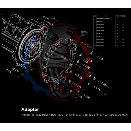 Kit embrayage Race Stage 1 Nissan RB RB20 RB25 RB26 RB30 boite BMW M57 / E46 S54 M3 - 240mm