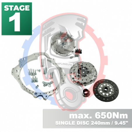 Kit embrayage Stage 1 conversion moteur Nissan RB RB20 RB25 RB26 RB30 boite BMW M57 / E46 S54 M3 - 240mm