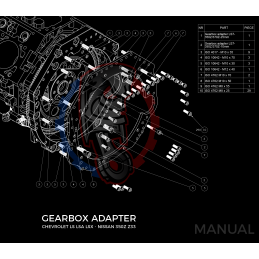 Kit embrayage stage 2 conversion moteur GM Chevrolet LS pour boite Nissan 350Z Z33 370Z Z34 - 250mm 2