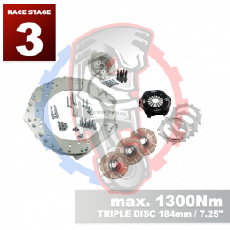 Kit embrayage Race stage 3 conversion moteur GM Chevrolet LSX boite BMW M57N HGD JGA - 184mm
