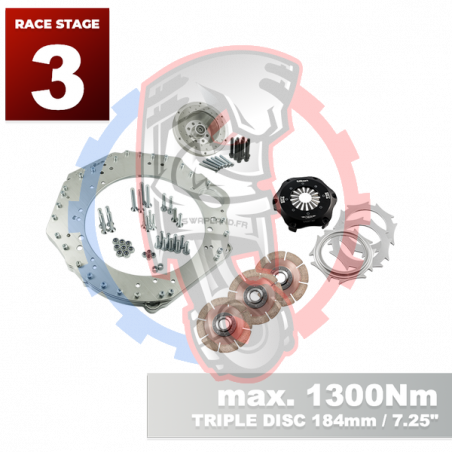 Kit embrayage Race stage 3 conversion moteur GM Chevrolet LSX boite BMW M57N HGD JGA - 184mm