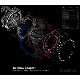 Kit embrayage Race stage 3 conversion moteur GM Chevrolet LSX boite BMW M57N HGD JGA - 184mm 2