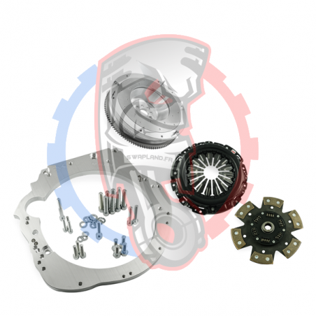 Kit embrayage Stage 2 conversion moteur Honda K K20 K24 boite Nissan 350Z Z33 370Z Z34 CD009 - 250mm