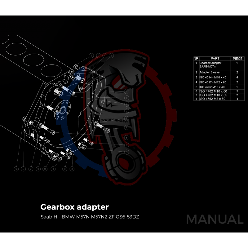 Kit embrayage Race Stage 1 Saab H B204 B205 B234 B235 boite BMW M57N2 6-Speed HGD JGA - 240mm