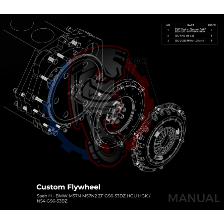 Race Stage 1 Saab H B204 B205 B234 B235 boite BMW M57N2 6-velocidades HGU HGK - 240mm