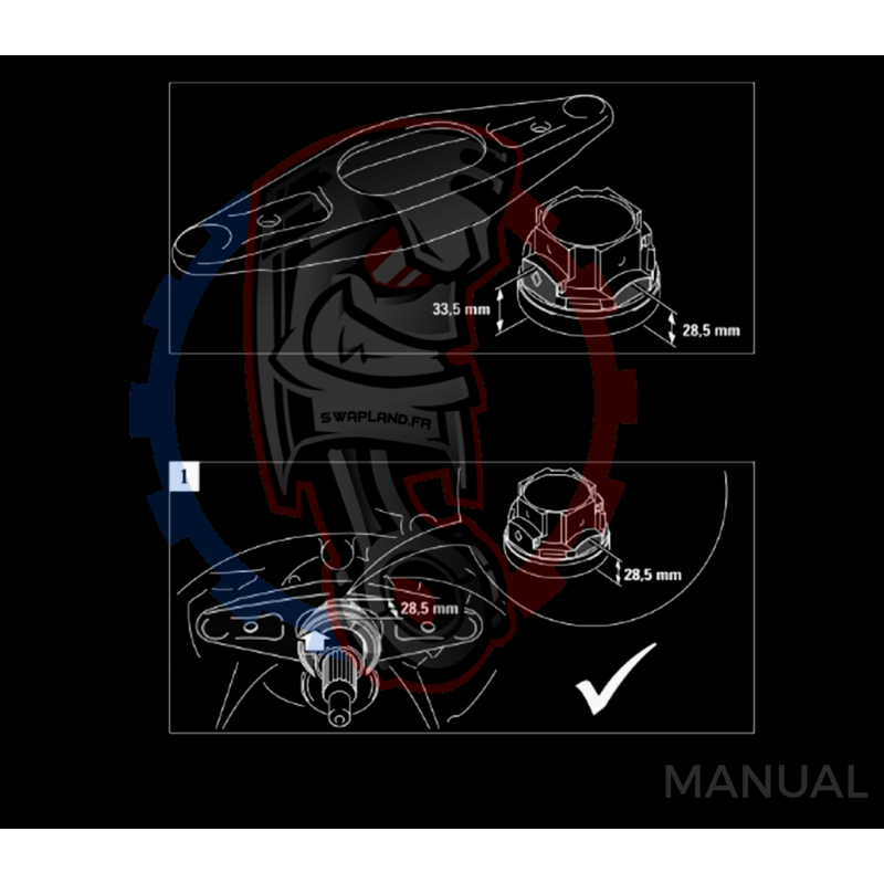 Race Stage 1 Saab H B204 B205 B234 B235 boite BMW M57N2 6-velocidades HGU HGK - 240mm