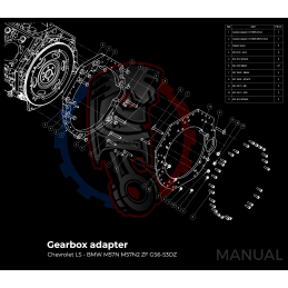 Kit embrayage Race stage 2 conversion moteur GM Chevrolet V8 LS LS1 LS3 LS7 LM7 LQ boite BMW M57N2 6 vitesses HGD JGA - 184mm 2