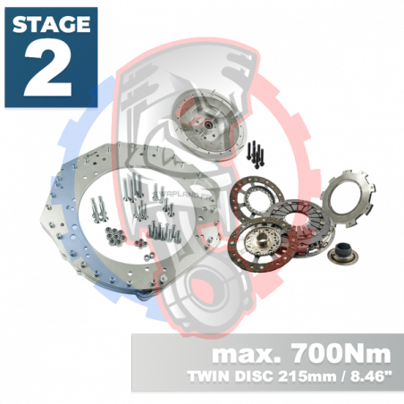 Kit embrayage stage 2 conversion moteur GM Chevrolet LS pour boite BMW M57N HGD JGA - 228mm