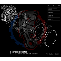 Kit embrayage stage 2 conversion moteur GM Chevrolet LS pour boite BMW M57N HGD JGA - 228mm 2