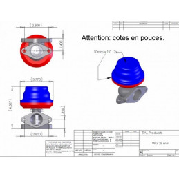 Wastegate externe Tial F38 2