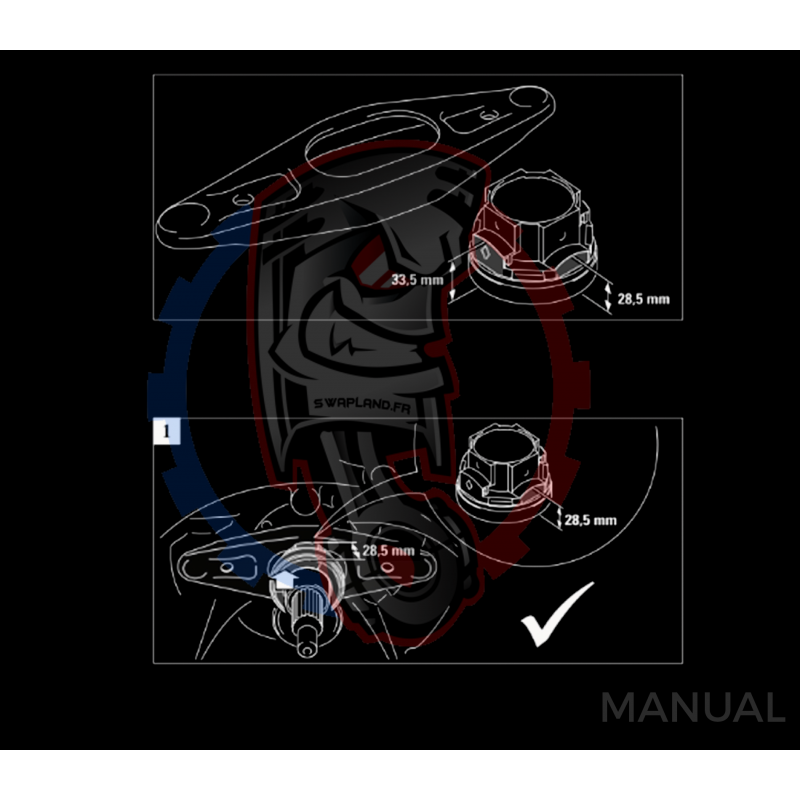 Kit embrayage Stage 1 Audi V8 4.2 ABZ boite BMW M57N2 HGD JGA 6 Vitesses - 240mm